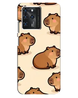 Чохол для ZTE Blade V30 з картинкою «Паттерн милих капібар»