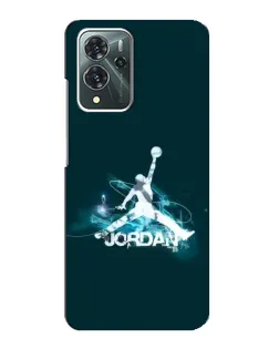 Чехол для ZTE Blade V40 Pro с картинкой «Jordan Blue Fire» Чехол для ZTE Blade V40 Pro с картинкой «Jordan Blue Fire»
