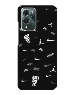 Чехол для ZTE Blade V40 Pro с картинкой «Nike Black Pattern» Чехол для ZTE Blade V40 Pro с картинкой «Nike Black Pattern»