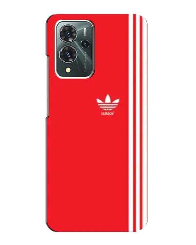 Чехол для ZTE Blade V40 Pro с картинкой «Красный минимализм Adidas»