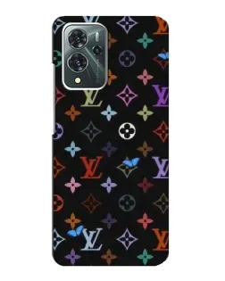 Чехол для ZTE Blade V40 Pro с картинкой «Цветная монограмма LV»