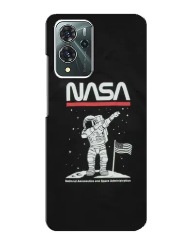 Чехол для ZTE Blade V40 Pro с картинкой «NASA — шагаем по Луне»