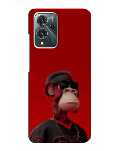 Чехол для ZTE Blade V40 Pro с картинкой «Bored Ape в красном» Чехол для ZTE Blade V40 Pro с картинкой «Bored Ape в красном»