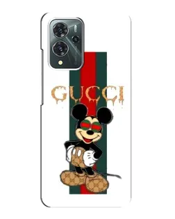 Чохол для ZTE Blade V40 Pro з картинкою «Міккі Маус Gucci — смуги»