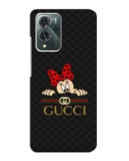 Чохол для ZTE Blade V40 Pro з картинкою «Мінні Маус Gucci — чорний»