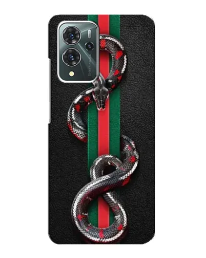 Чехол для ZTE Blade V40 Pro с картинкой «Gucci — змея на полосе» Чехол для ZTE Blade V40 Pro с картинкой «Gucci — змея на полосе»