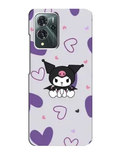 Чехол для ZTE Blade V40 Pro с картинкой «Kuromi и лавандовые сердца»
