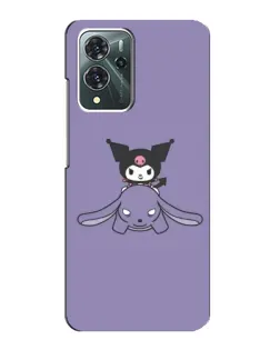 Чехол для ZTE Blade V40 Pro с картинкой «Kuromi на лиловом фоне»