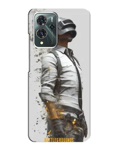 Чехол для ZTE Blade V40 Pro с картинкой «PUBG — боец в пыли»