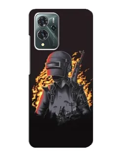 Чехол для ZTE Blade V40 Pro с картинкой «PUBG — огненный силуэт» Чехол для ZTE Blade V40 Pro с картинкой «PUBG — огненный силуэт»
