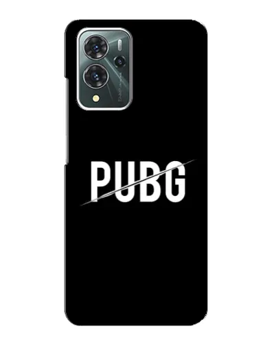 Чехол для ZTE Blade V40 Pro с картинкой «PUBG — белый логотип»