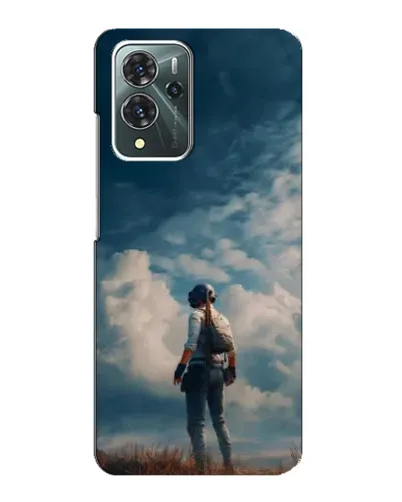 Чехол для ZTE Blade V40 Pro с картинкой «Герой PUBG на скале»