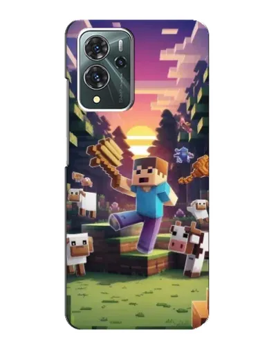 Чехол для ZTE Blade V40 Pro с картинкой «Стив на ферме» Чехол для ZTE Blade V40 Pro с картинкой «Стив на ферме»