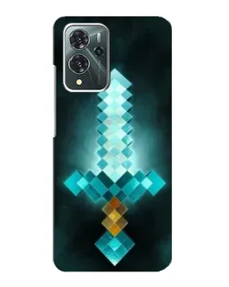 Чохол для ZTE Blade V40 Pro з картинкою «Алмазний меч неон»