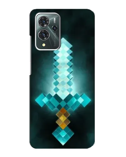 Чехол для ZTE Blade V40 Pro с картинкой «Алмазный меч неон» Чехол для ZTE Blade V40 Pro с картинкой «Алмазный меч неон»