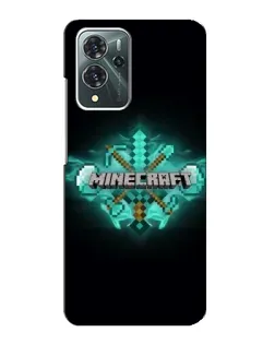 Чохол для ZTE Blade V40 Pro з картинкою «Minecraft Diamond лого»