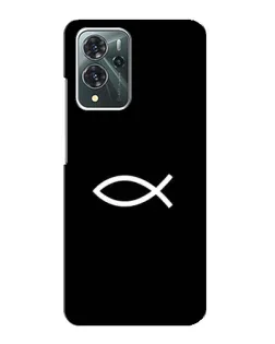Чехол для ZTE Blade V40 Pro с картинкой «Символ рыбы Jesus»