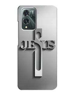 Чехол для ZTE Blade V40 Pro с картинкой «Металлический крест Jesus»