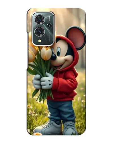 Чехол для ZTE Blade V40 Pro с картинкой «Микки с тюльпанами» Чехол для ZTE Blade V40 Pro с картинкой «Микки с тюльпанами»