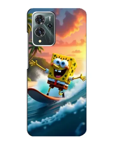 Чехол для ZTE Blade V40 Pro с картинкой «Губка Боб серфингист» Чехол для ZTE Blade V40 Pro с картинкой «Губка Боб серфингист»