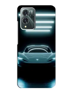 Чехол для ZTE Blade V40 Pro с картинкой «Tesla в неоне» Чехол для ZTE Blade V40 Pro с картинкой «Tesla в неоне»