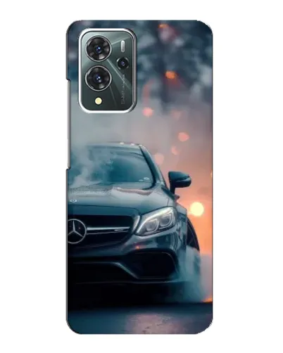 Чехол для ZTE Blade V40 Pro с картинкой «Mercedes — ночной город»
