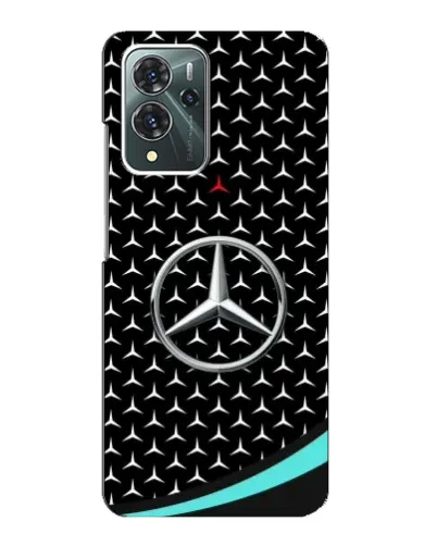 Чехол для ZTE Blade V40 Pro с картинкой «Mercedes — бирюзовый акцент»