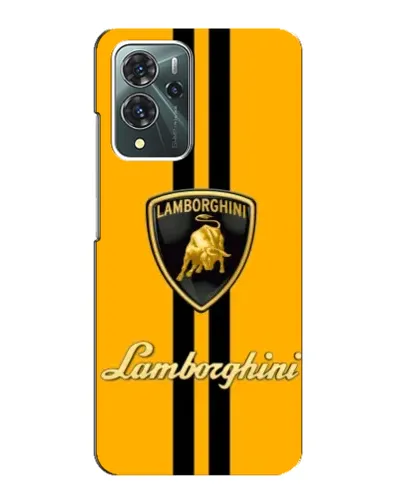 Чехол для ZTE Blade V40 Pro с картинкой «Lamborghini Stripe желтый»