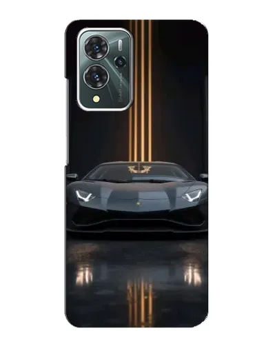 Чехол для ZTE Blade V40 Pro с картинкой «Lamborghini золотые линии»