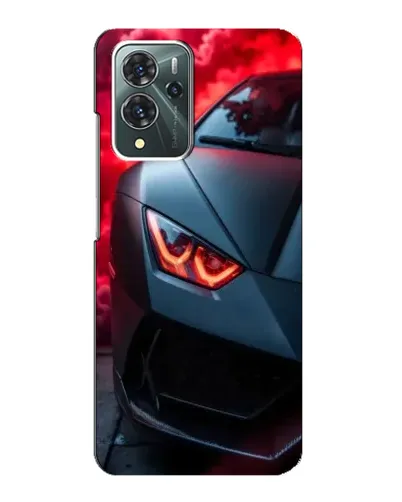 Чехол для ZTE Blade V40 Pro с картинкой «Lamborghini красное сияние»