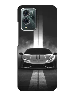 Чехол для ZTE Blade V40 Pro с картинкой «Lamborghini симметрия дорог»