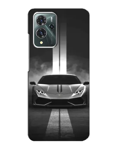 Чехол для ZTE Blade V40 Pro с картинкой «Lamborghini симметрия дорог»