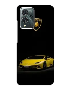 Чехол для ZTE Blade V40 Pro с картинкой «Lamborghini желтый акцент»