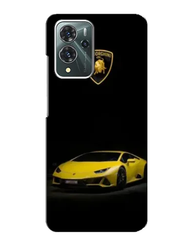 Чехол для ZTE Blade V40 Pro с картинкой «Lamborghini желтый акцент»