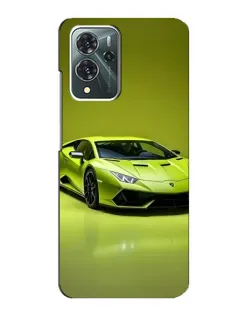 Чехол для ZTE Blade V40 Pro с картинкой «Салатовый Lamborghini Huracan»