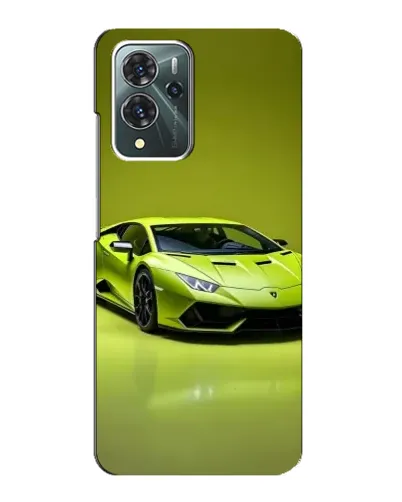 Чехол для ZTE Blade V40 Pro с картинкой «Салатовый Lamborghini Huracan»