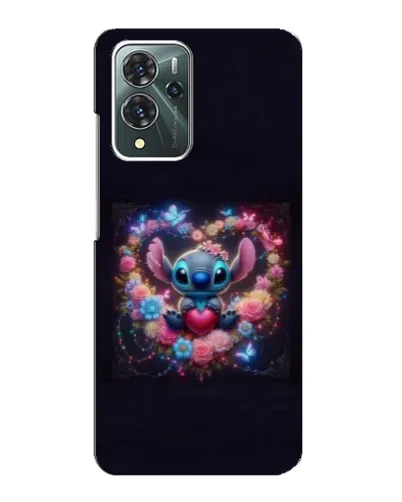 Чехол для ZTE Blade V40 Pro с картинкой «Stitch в цветах» Чехол для ZTE Blade V40 Pro с картинкой «Stitch в цветах»