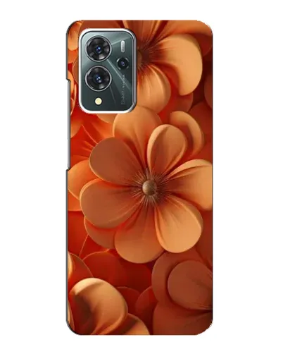 Чехол для ZTE Blade V40 Pro с картинкой «Оранжевый макро цветок»