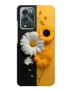 Чохол для ZTE Blade V40 Pro з картинкою «Соняшник та ромашка»