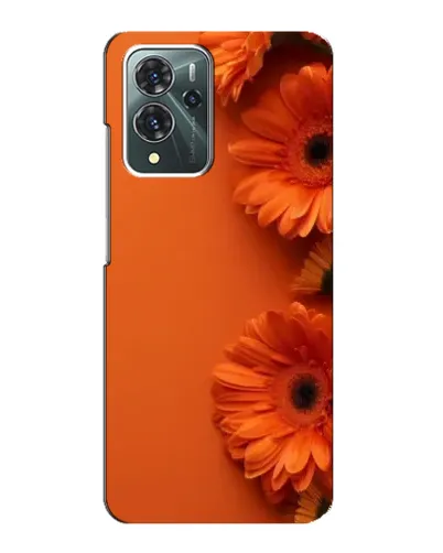 Чехол для ZTE Blade V40 Pro с картинкой «Оранжевые герберы»