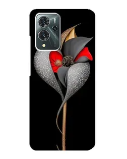 Чохол для ZTE Blade V40 Pro з картинкою «Срібна фантазійна квітка»