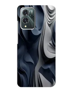 Чехол для ZTE Blade V40 Pro с картинкой «Объемные синие складки» Чехол для ZTE Blade V40 Pro с картинкой «Объемные синие складки»