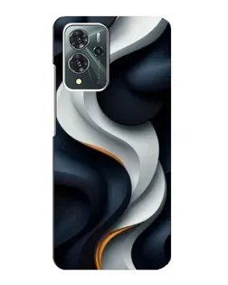 Чехол для ZTE Blade V40 Pro с картинкой «Объемные черно-белые ленты» Чехол для ZTE Blade V40 Pro с картинкой «Объемные черно-белые ленты»