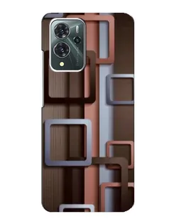 Чехол для ZTE Blade V40 Pro с картинкой «Коричневые объемные квадраты» Чехол для ZTE Blade V40 Pro с картинкой «Коричневые объемные квадраты»