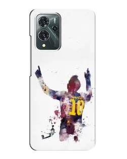 Чехол для ZTE Blade V40 Pro с картинкой «Акварельный Месси Барселона»