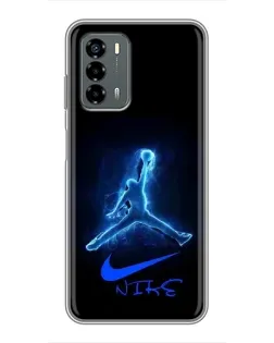 Чехол для Blade V40 Vita с картинкой «Jordan Neon Blue» Чехол для Blade V40 Vita с картинкой «Jordan Neon Blue»