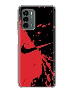 Чехол для Blade V40 Vita с картинкой «Красные брызги Nike» Чехол для Blade V40 Vita с картинкой «Красные брызги Nike»