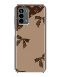 Чехол для Blade V40 Vita с картинкой «LV — кофейный атлас»