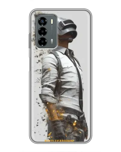 Чехол для Blade V40 Vita с картинкой «PUBG — боец в пыли»