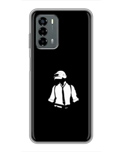 Чехол для Blade V40 Vita с картинкой «PUBG — белый шлем»